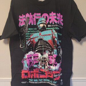 Rucking Fotten Robocop T-Shirt Comfort Colors Japanese Anime Style Size L